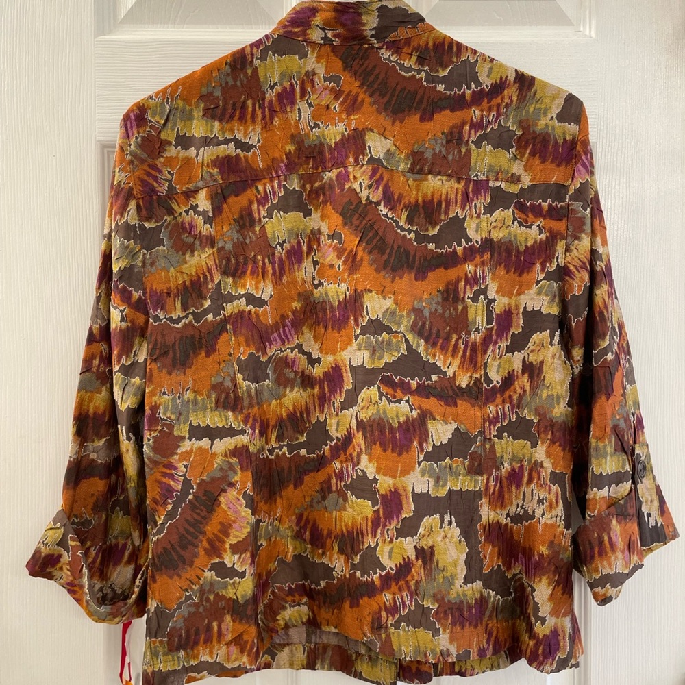 NWT Ruby Rd. Colorful Patterned Jacket - Picture 7 of 7